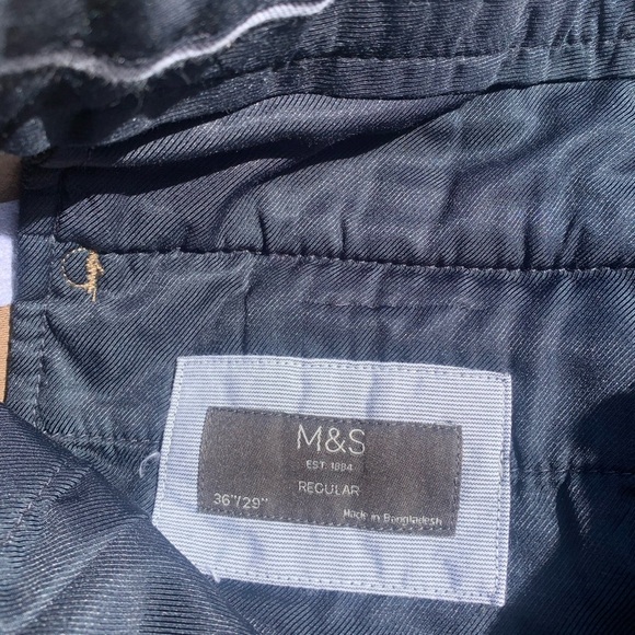M&S Brown Dress Pants - Size 36x29 Regular Fit - Picture 5 of 8